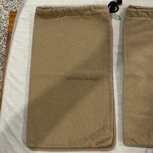 BOTTEGA VENETA dust bags set of 2 measures 8”w and 13.5” length